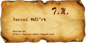 Tercsi Márk névjegykártya